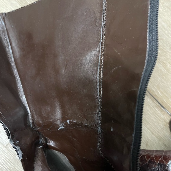 Renzo Formentini Brown Snakeskin Boots - Picture 11 of 13